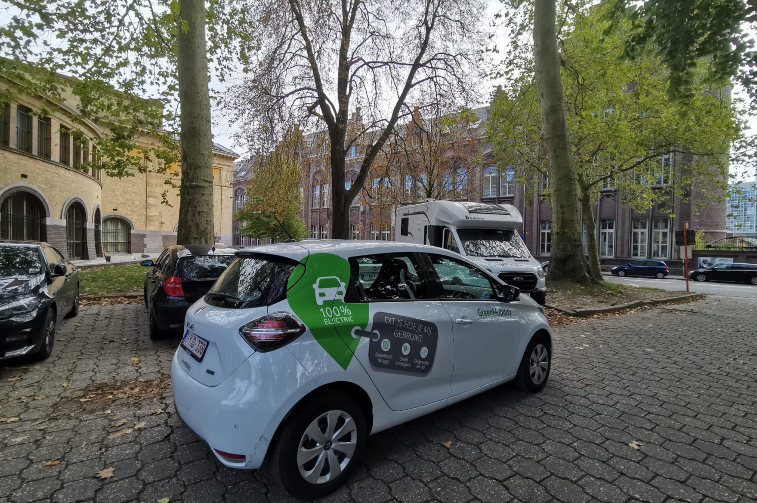 GreenMobility car in Ghent