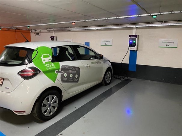 Een Green aan de Hotspot op Parking Groenplaats