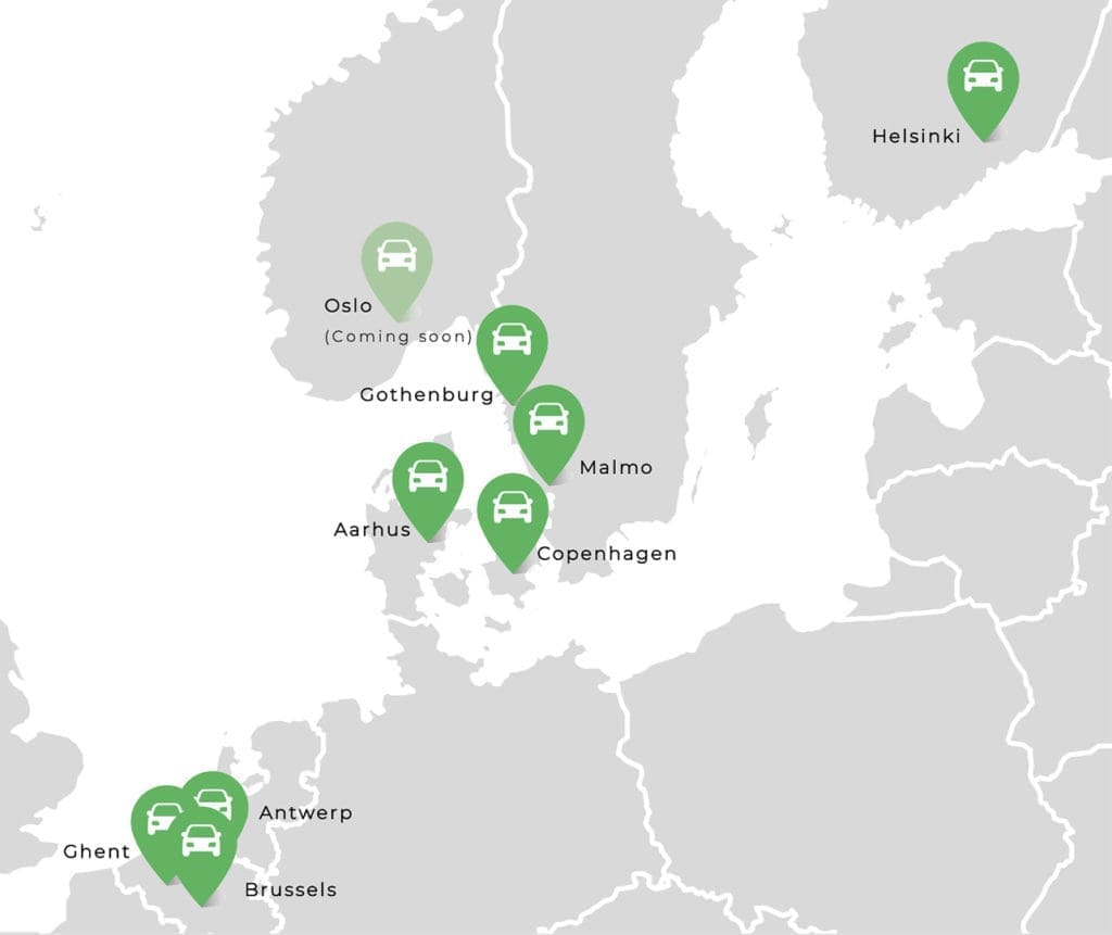 Elektrisch autodelen met GreenMobility in 8 Europese steden